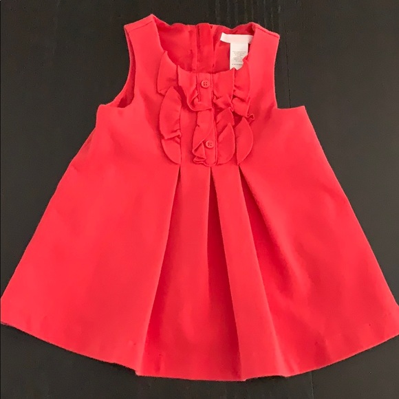Janie and Jack red ruffled sleeveless dress - Picture 1 of 2